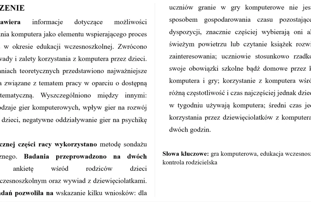 Streszczenie pracy licencjackiej - Jak napisać je bez błędów?