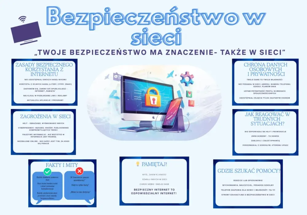 Bezpieczeństwo w internecie - Chroń konto szkolne i dane!