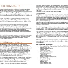 Fragment tekstu o powieści "Przedwiośnie" Stefana Żeromskiego z jego portretem.
