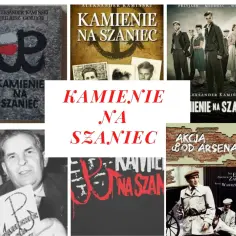 Książka "Kamienie na szaniec" i film o tym samym tytule, opowiadające o akcjach dywersyjnych Szarych Szeregów.