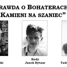 Alek Dawidowski, Rudy Janek Bytnar i Zośka Tadeusz Zawadzki – bohaterowie „Kamieni na szaniec”.