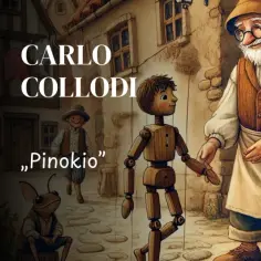 Carlo Collodi i jego "Pinokio" - drewniany chłopiec, Gepetto, wróżka i inne postacie z bajki.