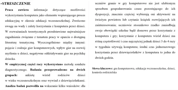 Streszczenie pracy licencjackiej - Jak napisać je bez błędów?