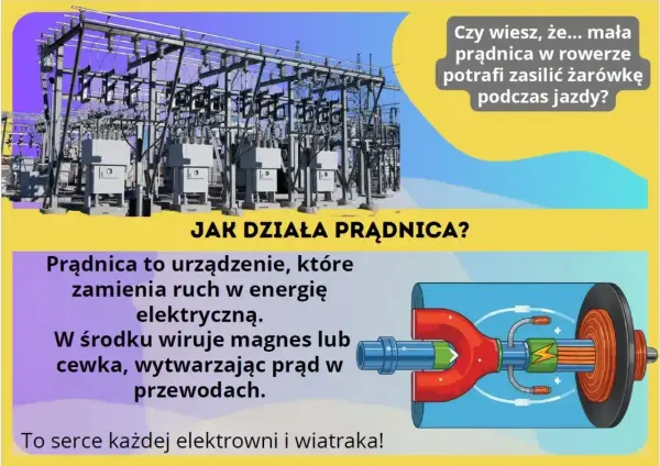 Prądnica - jak zamienia ruch w napięcie?