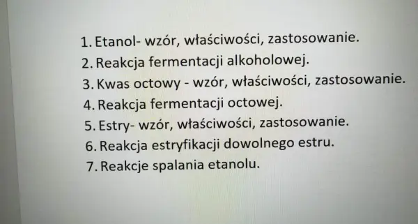Etanol - właściwości, reakcje i zastosowania. Czy znasz je wszystkie?